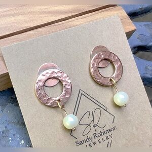 Copper Post Earrings